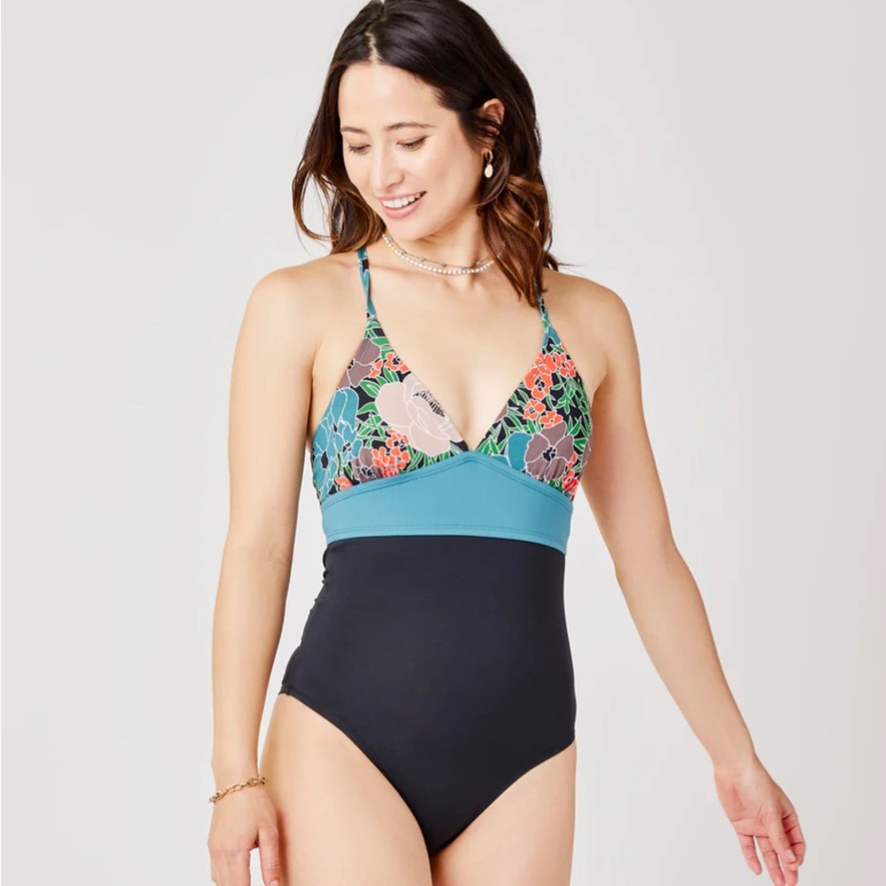 Carve Designs Dahlia One Piece Jardin Black